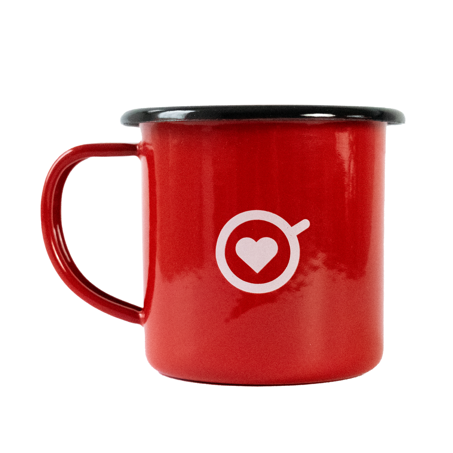 Pocillo en Peltre Amor Perfecto Rojo