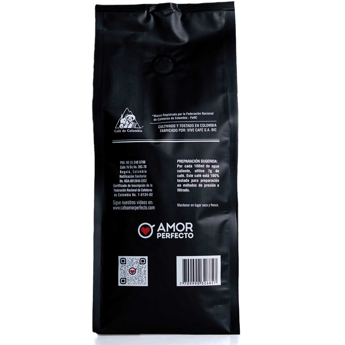 Café Insignia Amor Perfecto 500g, café de especialidad 100%colombiano.