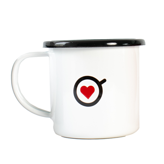 Pocillo en Peltre Amor Perfecto Blanco