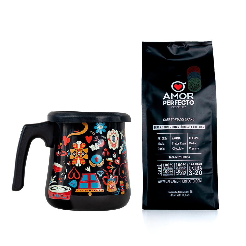 Cafetera Colombia + Café Insignia