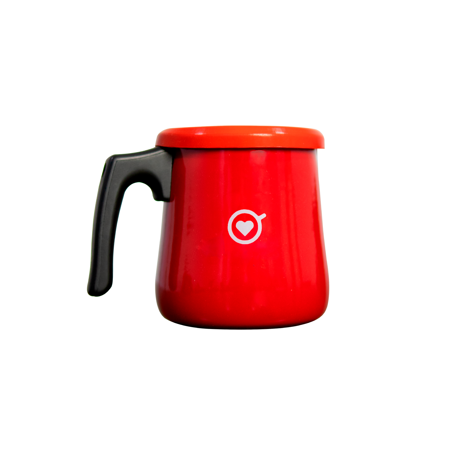 Cafetera roja Amor Perfecto, jarra tradicional para preparar café colombiano de especialidad.